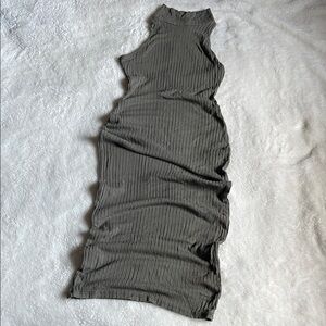 Sleeveless Ribbed Maxi Dress